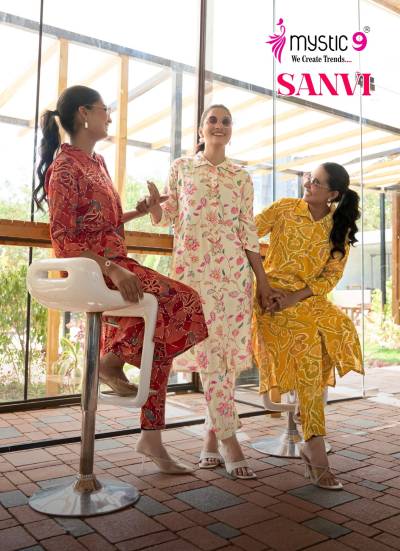 SANVI VOL 1 BY MYSTIC 9 DESIGNER KURTI WHOLESELLER IN INDIA